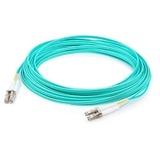 AddOn 5m LC (Male) to LC (Male) Straight Aqua OM4 Duplex Plenum Fiber Patch Cable