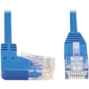 Tripp Lite Cat6 Ethernet Cable Right Angled UTP Slim Molded M/M Blue 10ft