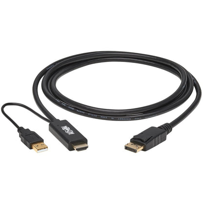 Tripp Lite P567-02M HDMI to DisplayPort 1.2 Active Adapter Cable, Black, 2 m (6.6 ft.)