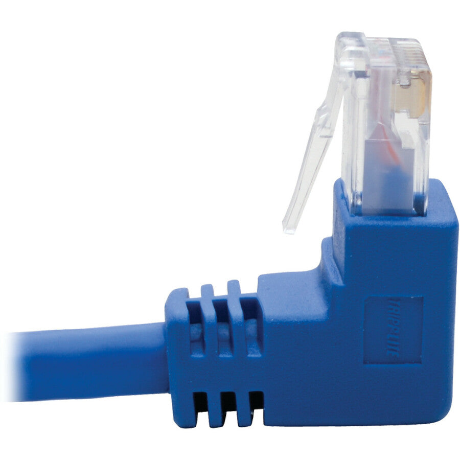Tripp Lite Cat6 UTP Patch Cable, Up-Angle Male/Down-Angle Male - 5 ft., Blue