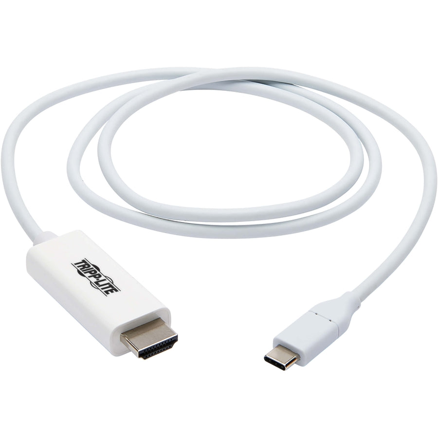 Tripp Lite USB C to HDMI Adapter Cable USB 3.1 Gen 1 4K M/M USB-C White 3ft