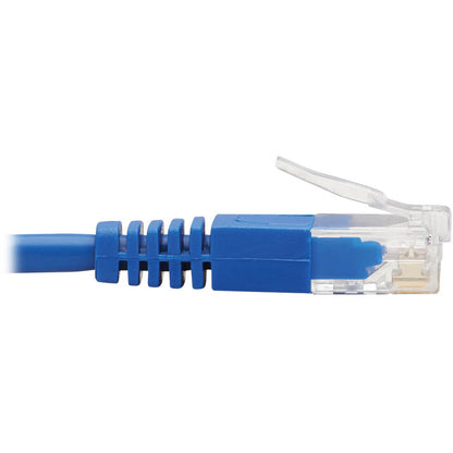 Tripp Lite Cat6 Ethernet Cable Right Angled UTP Slim Molded M/M Blue 20ft