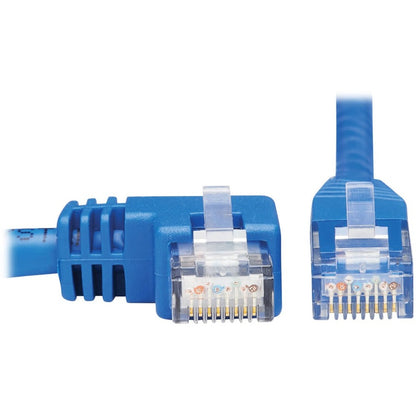 Tripp Lite Cat6 Ethernet Cable Left Angled UTP Molded RJ45 M/M Blue 20ft