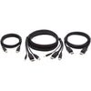 Tripp Lite DisplayPort KVM Cable Kit 4K USB 3.5mm 3xM/3xM USB MM DP MM 6ft