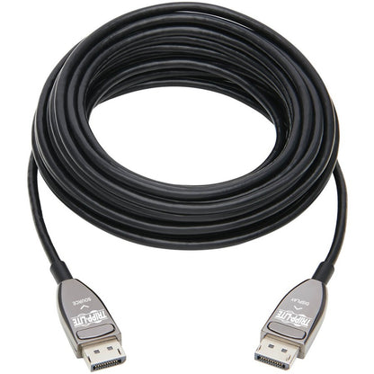 Tripp Lite P580F3-25M-8K6 DisplayPort Fiber Active Optical Cable, M/M, Black, 25 m (82 ft.)
