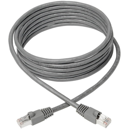 Tripp Lite Cat6a Ethernet Cable 10G STP Snagless Shielded PoE M/M Gray 12ft
