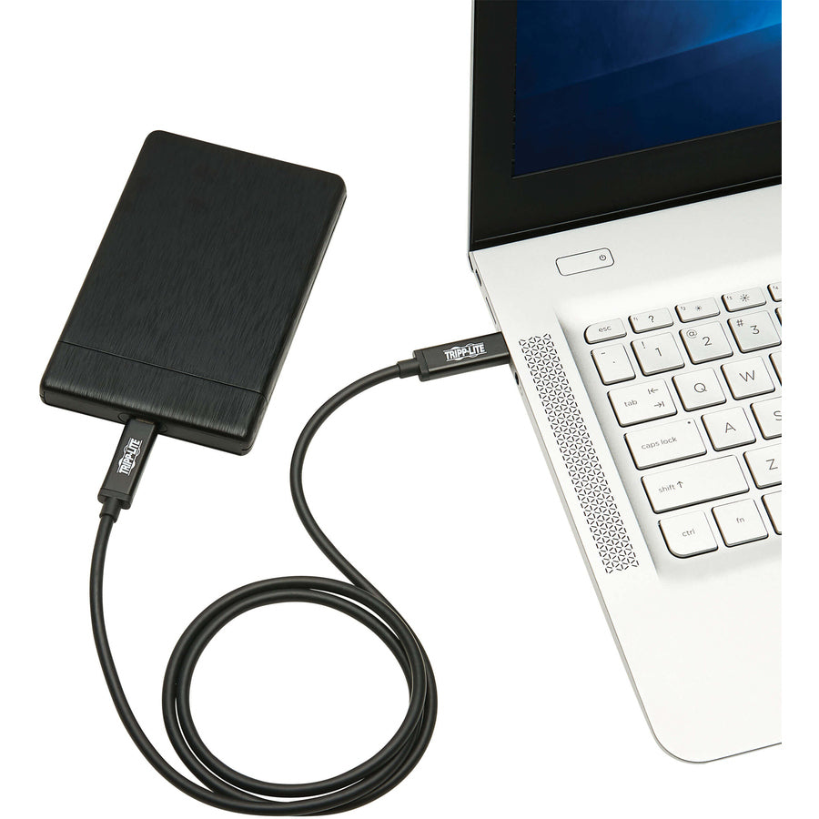 Tripp Lite Thunderbolt 3 Cable 40 Gbps Active 5A 100W PD 4K USB C M/M 2M