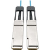 Tripp Lite QSFP+ to QSFP+ Active Optical Cable - 40Gb, AOC, M/M, Aqua, 2 m (6.6 ft.)
