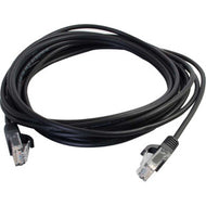 C2G 1ft Cat5e Snagless Unshielded (UTP) Slim Network Patch Cable - Black