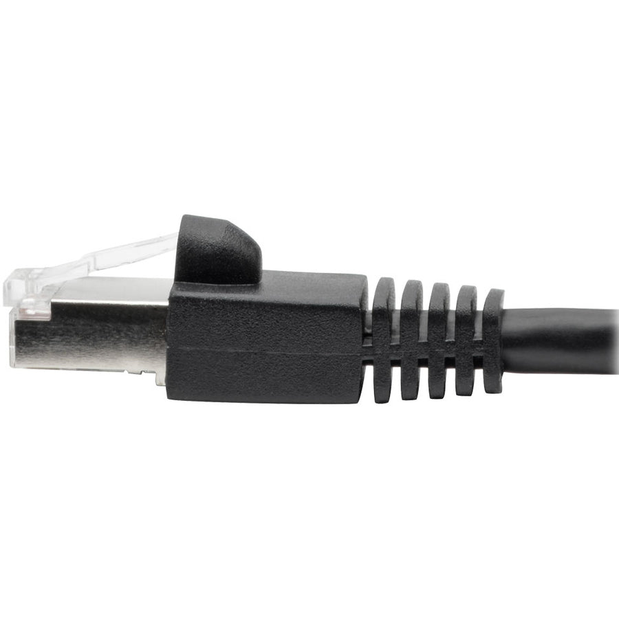Tripp Lite Cat6a Snagless Shielded STP Patch Cable 10G, PoE, Black M/M 14ft
