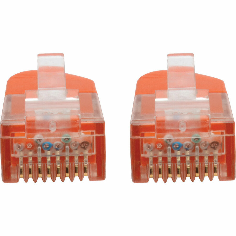 Tripp Lite Cat6 Cat5e Gigabit Molded Patch Cable RJ45 MM 550MHz Orange 20ft