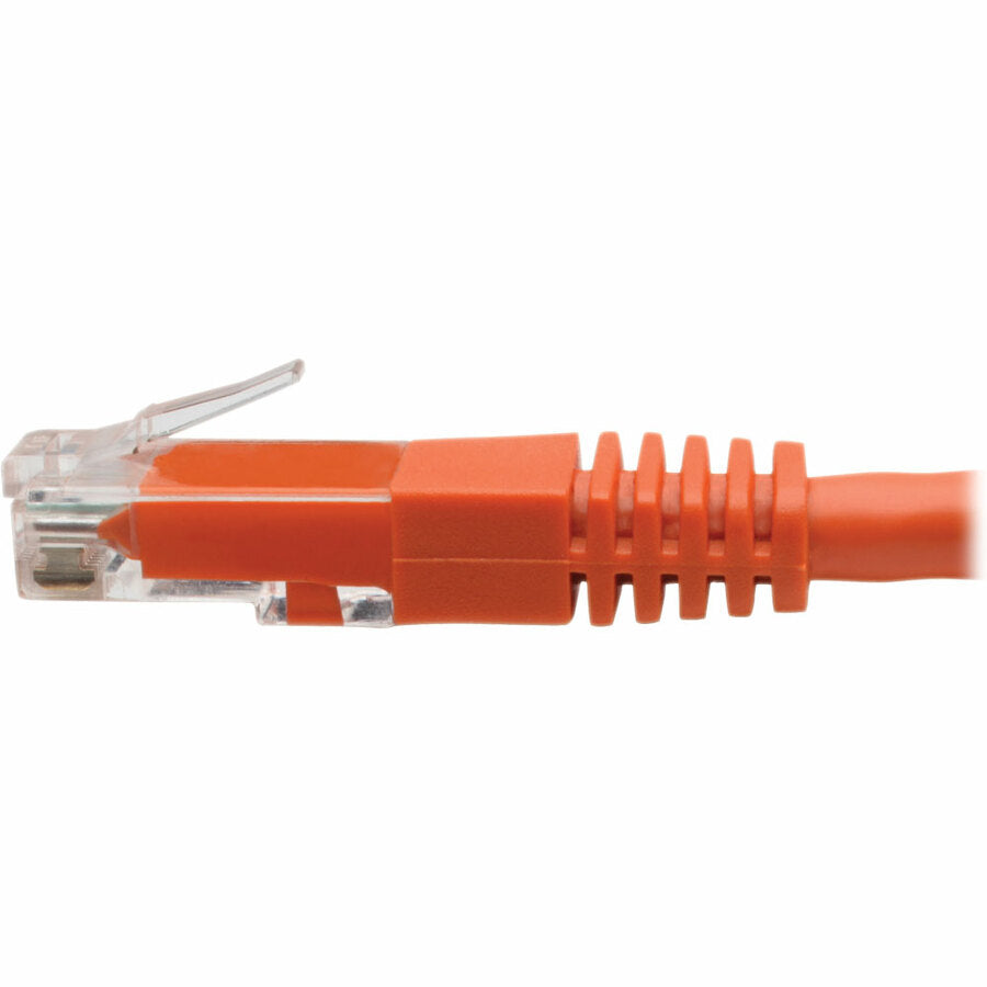 Tripp Lite Cat6 Cat5e Gigabit Molded Patch Cable RJ45 MM 550MHz Orange 20ft