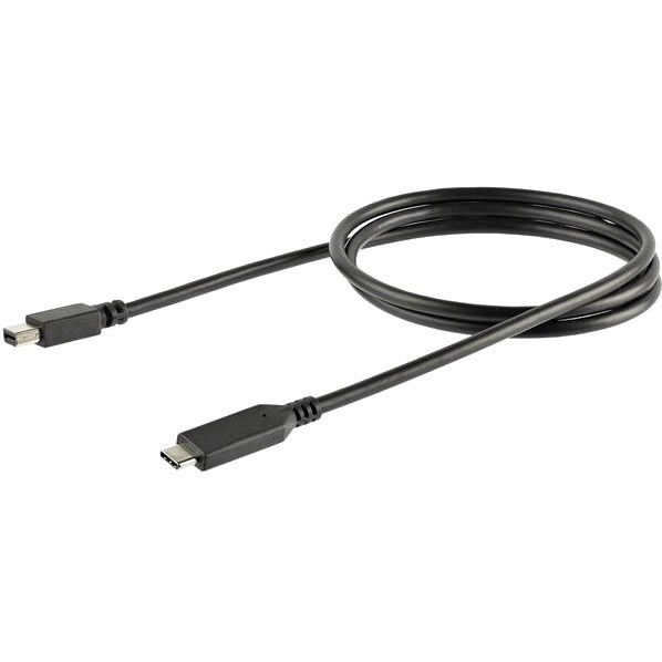StarTech.com 1m / 3 ft USB-C to Mini DisplayPort Cable - USB C to mDP Cable - 4K 60Hz - Black