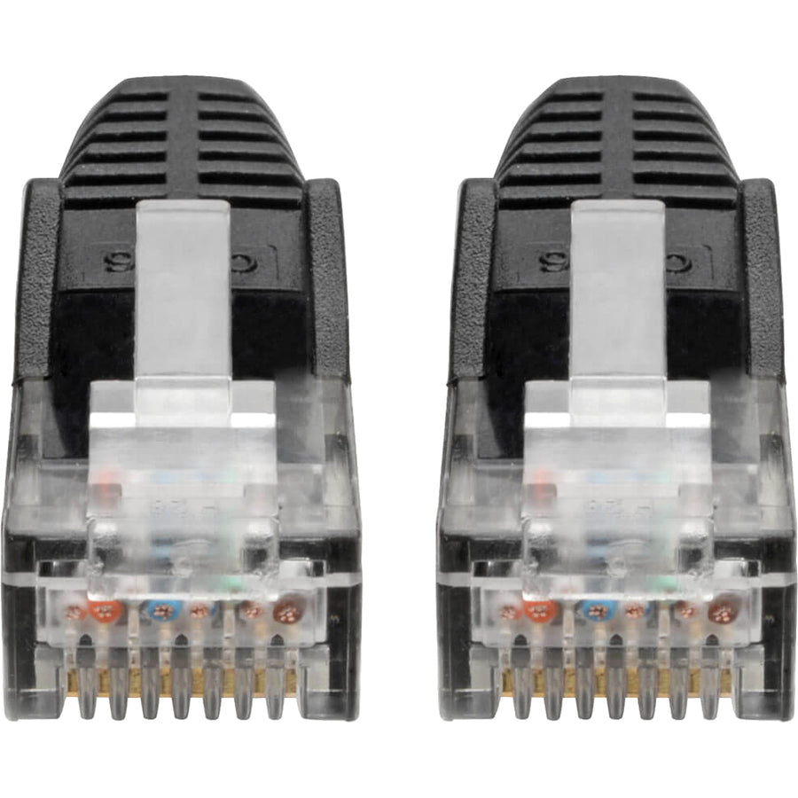 Tripp Lite Cat6 GbE Gigabit Ethernet Snagless Molded Patch Cable UTP Black RJ45 M/M 35ft 35'