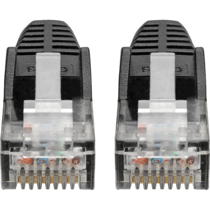 Tripp Lite Cat6 GbE Gigabit Ethernet Snagless Molded Patch Cable UTP Black RJ45 M/M 35ft 35'