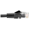 Tripp Lite Cat6 GbE Gigabit Ethernet Snagless Molded Patch Cable UTP Black RJ45 M/M 35ft 35'