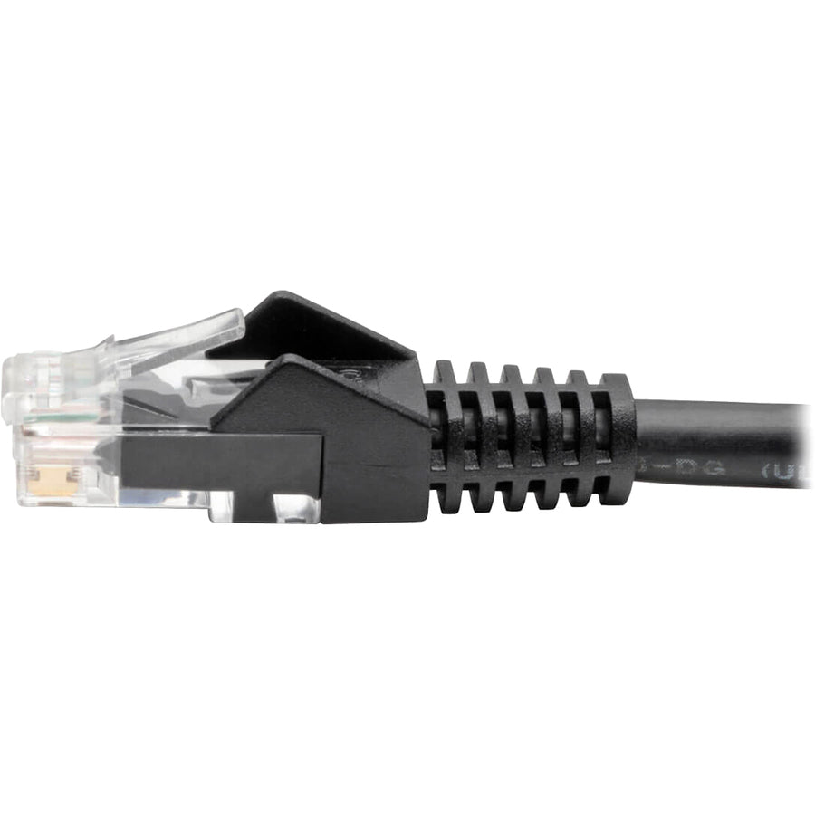 Tripp Lite Cat6 GbE Gigabit Ethernet Snagless Molded Patch Cable UTP Black RJ45 M/M 35ft 35'