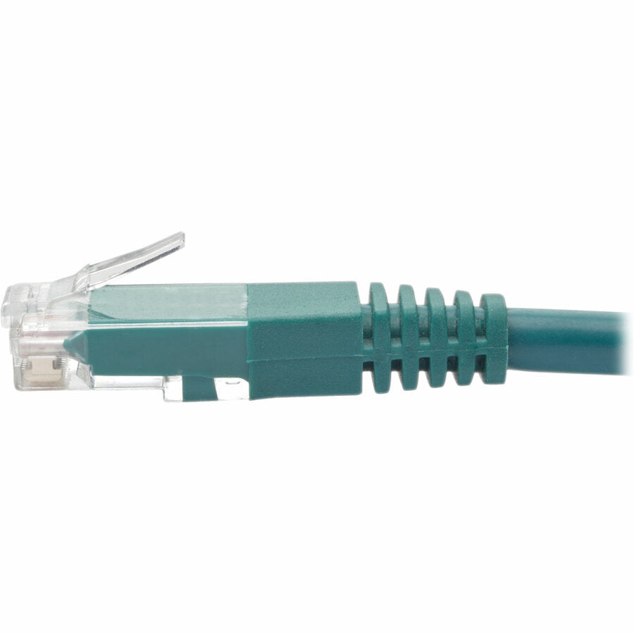 Tripp Lite Cat6 Cat5e Gigabit Molded Patch Cable RJ45 M/M 550MHz Green 1ft