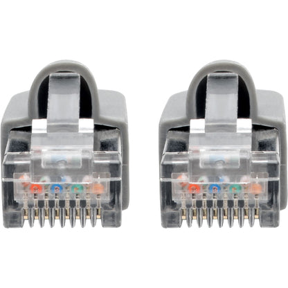 Tripp Lite Cat6a Snagless Shielded STP Network Patch Cable 10G Certified, PoE, Gray RJ45 M/M 14ft 14'