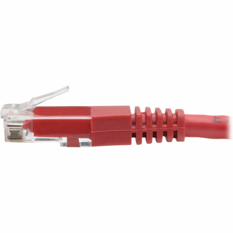 Tripp Lite Cat6 Cat5e Gigabit Molded Patch Cable RJ45 M/M 550MHz Red 1ft 1'