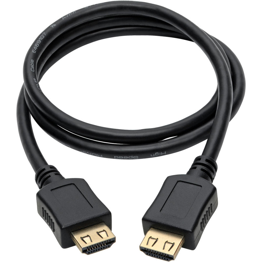 Tripp Lite High-Speed HDMI Cable w/ Gripping Connectors 4K M/M Black 3ft 3'