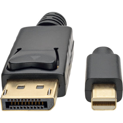 Tripp Lite Mini DisplayPort to DisplayPort Adapter Cable 4K M/M Black Mdp to DP 3ft
