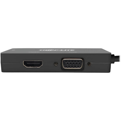Tripp Lite Mini DisplayPort 1.2 to VGA/DVI/HDMI Adapter Converter 4K Black mDP to VGA / DVI / HDMI 6in
