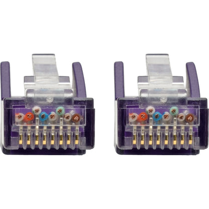 Tripp Lite 6ft Cat6 Snagless Molded Patch Cable UTP Purple RJ45 M/M 6'