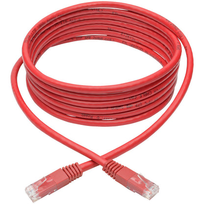 Tripp Lite Cat6 Cat5e Gigabit Molded Patch Cable RJ45 M/M 550MHz Red 10ft 10'