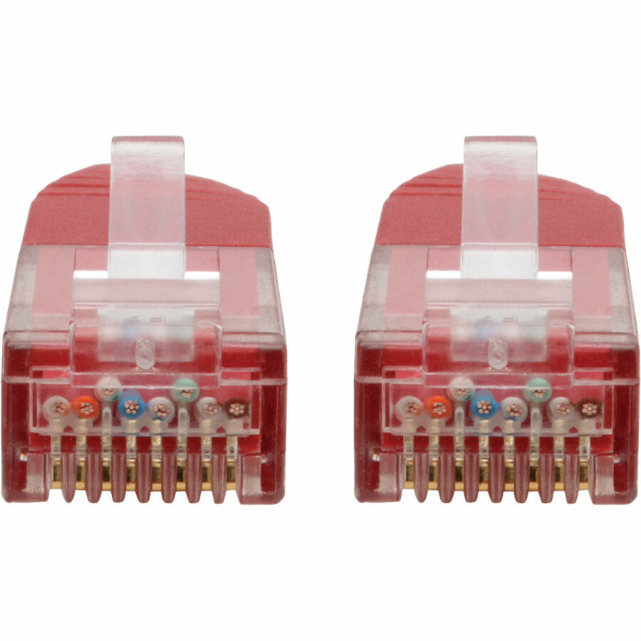 Tripp Lite Cat6 Cat5e Gigabit Molded Patch Cable RJ45 M/M 550MHz Red 10ft 10'