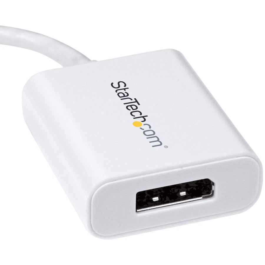 StarTech.com USB C to DisplayPort Adapter - USB Type-C to DP Adapter for USB-C devices such as your 2018 iPad Pro - 4K 60Hz - White