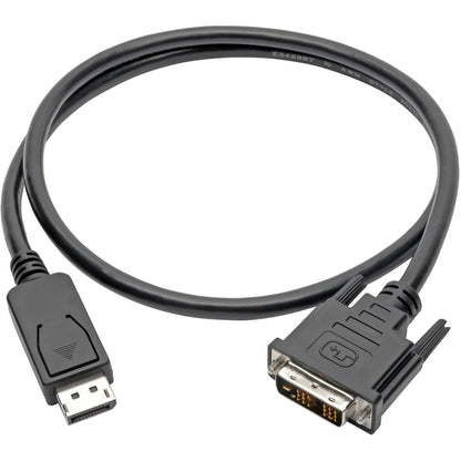 Tripp Lite DisplayPort to DVI-D Adapter Cable DP w/ Latches M/M 1080p 3ft 3'