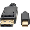 Tripp Lite Mini DisplayPort to DisplayPort 1.2 Adapter Cable 4K @ 60Hz 10ft