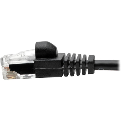Tripp Lite Cat6a 10G Snagless Molded Slim UTP Patch Cable M/M Black 4ft 4'