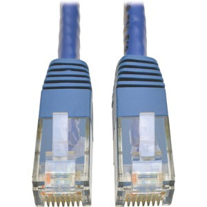 Tripp Lite Cat6 Gigabit Molded Patch Cable RJ45 M/M 550MHz 24 AWG Blue 1'