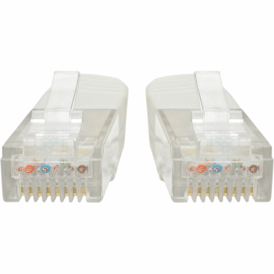 Tripp Lite Cat6 Cat5e Gigabit Molded Patch Cable RJ45 M/M 550MHz White 1ft 1'