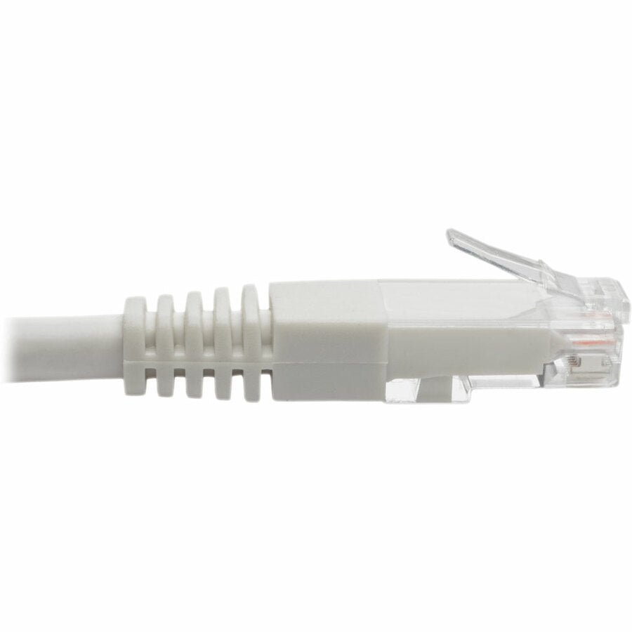 Tripp Lite Cat6 Cat5e Gigabit Molded Patch Cable RJ45 M/M 550MHz White 1ft 1'