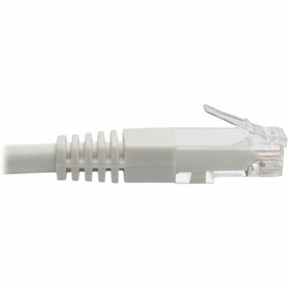 Tripp Lite Cat6 Cat5e Gigabit Molded Patch Cable RJ45 M/M 550MHz White 1ft 1'