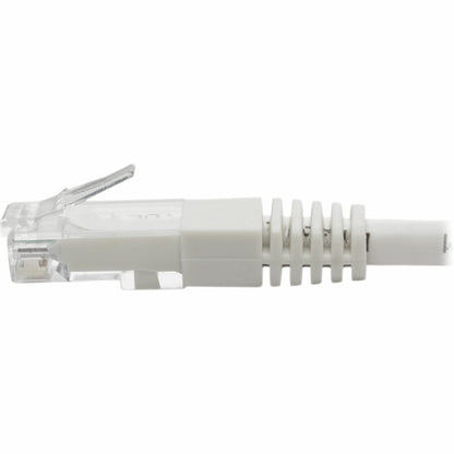 Tripp Lite Cat6 Cat5e Gigabit Molded Patch Cable RJ45 M/M 550MHz White 1ft 1'