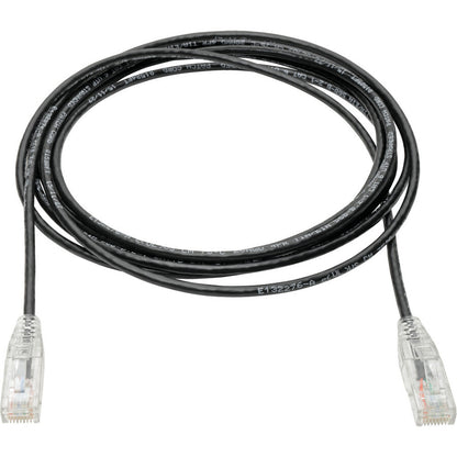 Tripp Lite Cat6 Gigabit Patch Cable Snagless RJ45 Molded Slim Black 15ft
