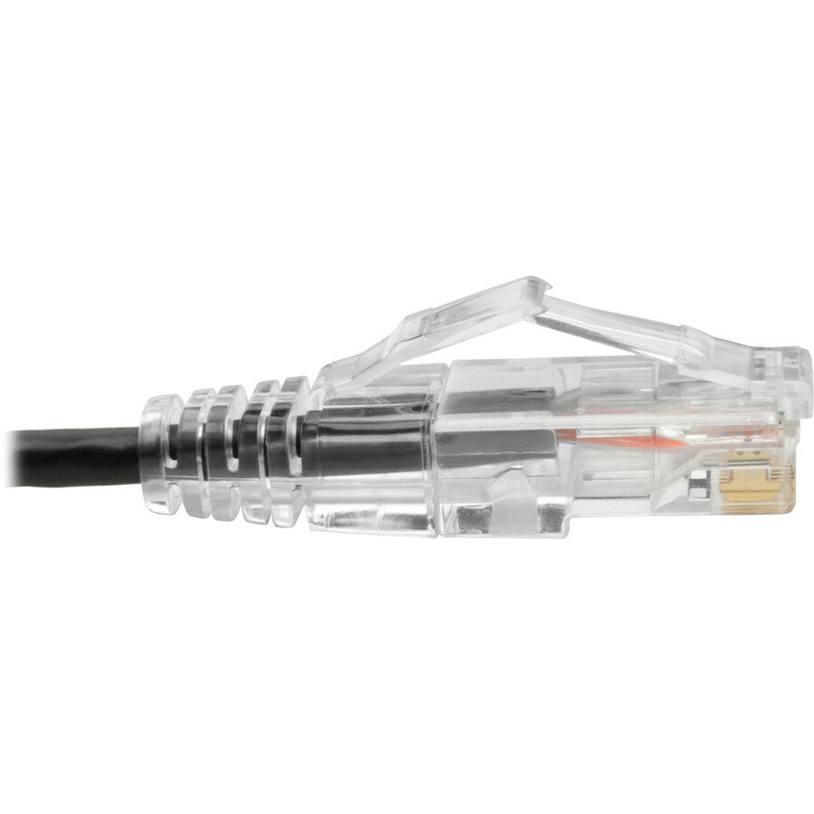 Tripp Lite Cat6 Gigabit Patch Cable Snagless RJ45 Molded Slim Black 15ft