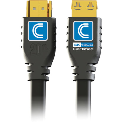 Comprehensive Pro AV/IT Certified 18Gb 4K High Speed HDMI Cable with ProGrip 12ft Black