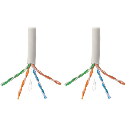 Tripp Lite 1000FT PVC CMR CAT 6 SOLID UTP BULK CABLE White 1000'