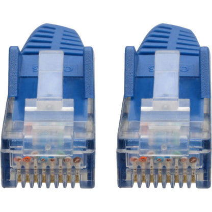 Tripp Lite Cat6 GbE Gigabit Ethernet Snagless Molded Patch Cable UTP Blue RJ45 M/M 6in 6"