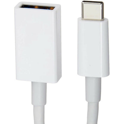 4XEM USB-C Male to USB-A Female Adapter-White