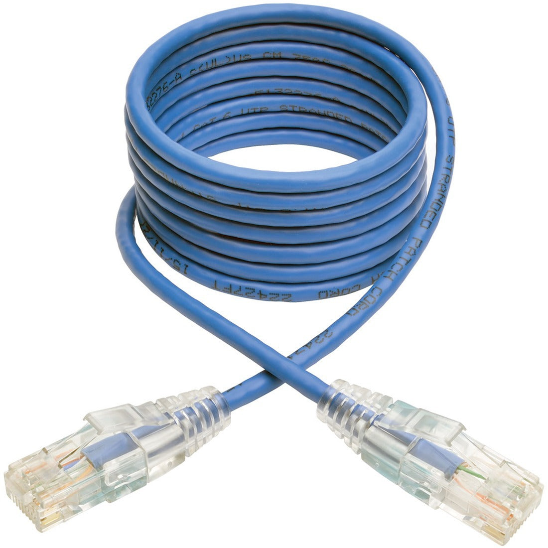 Tripp Lite 5ft Cat6 Gigabit Snagless Molded Slim UTP Patch Cable RJ45 M/M Blue 5'