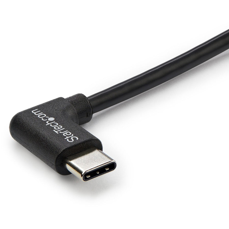 StarTech.com 1m 3 ft Right Angle USB-C Cable M/M - USB 2.0 - USB Type C Cable - 90 degree USB-C Cable - USB C to USB C Cable - USB-C Charge Cable