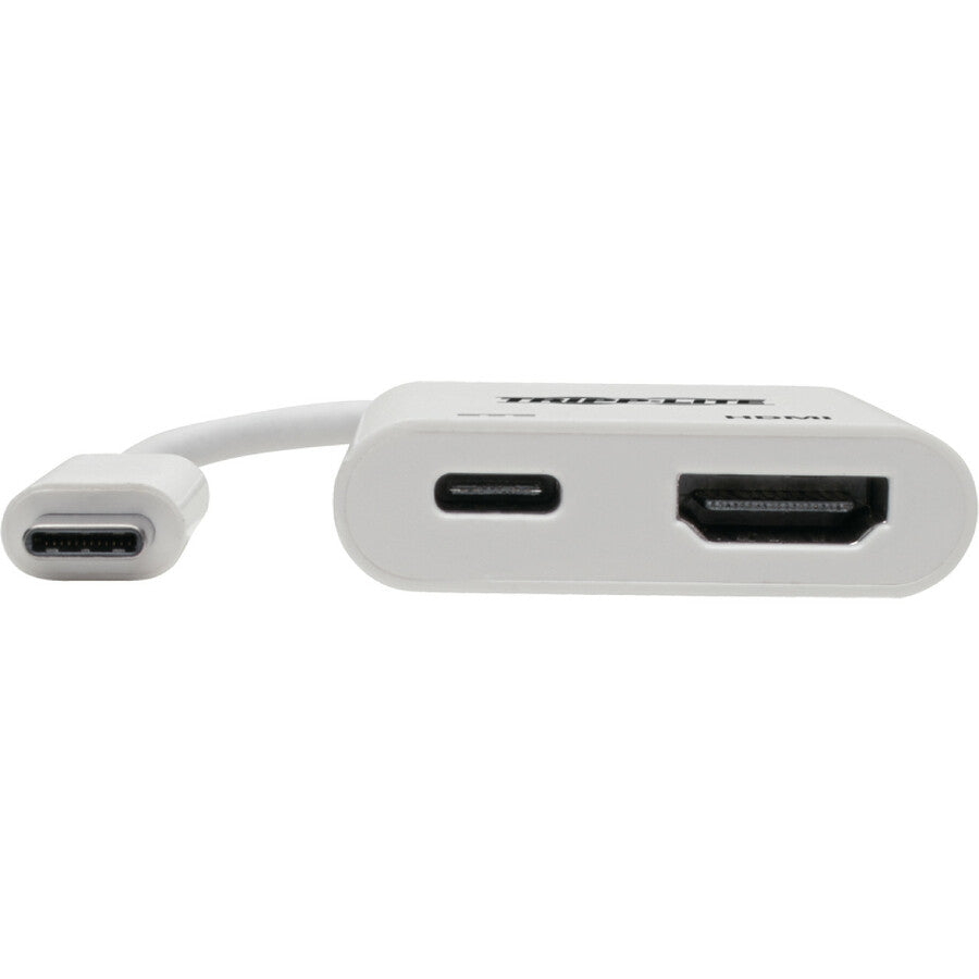 Tripp Lite USB C Adapter Converter 4K HDMI PD Charging USB Type C M/F White