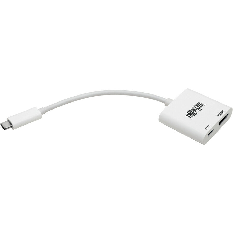 Tripp Lite USB C Adapter Converter 4K HDMI PD Charging USB Type C M/F White