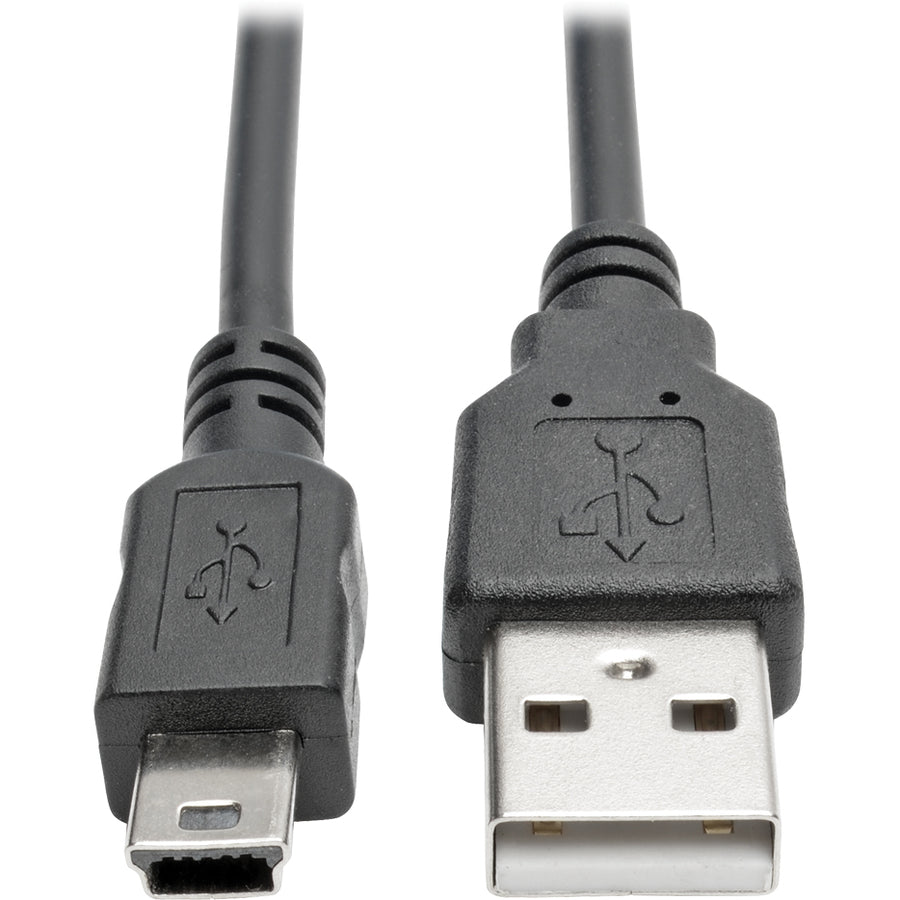 Tripp Lite 6ft Hi-Speed USB 2.0 to Mini-B Cable Coiled USB A-Mini-B M/M 6'